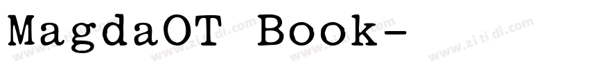 MagdaOT Book字体转换